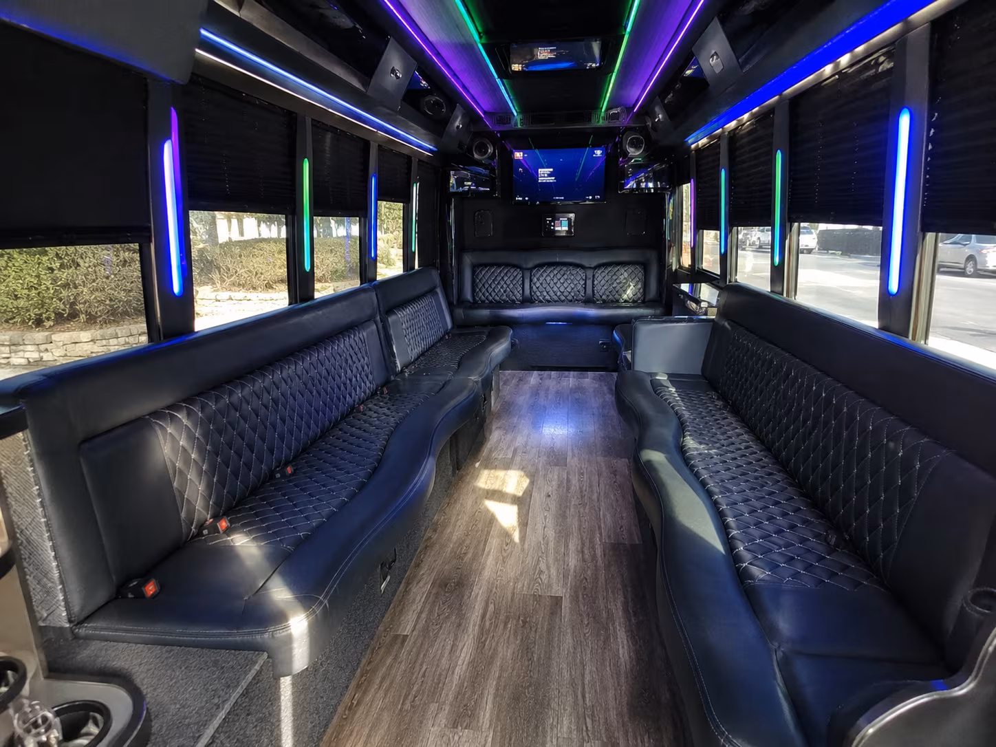 ocala 15 passenger party bus interior