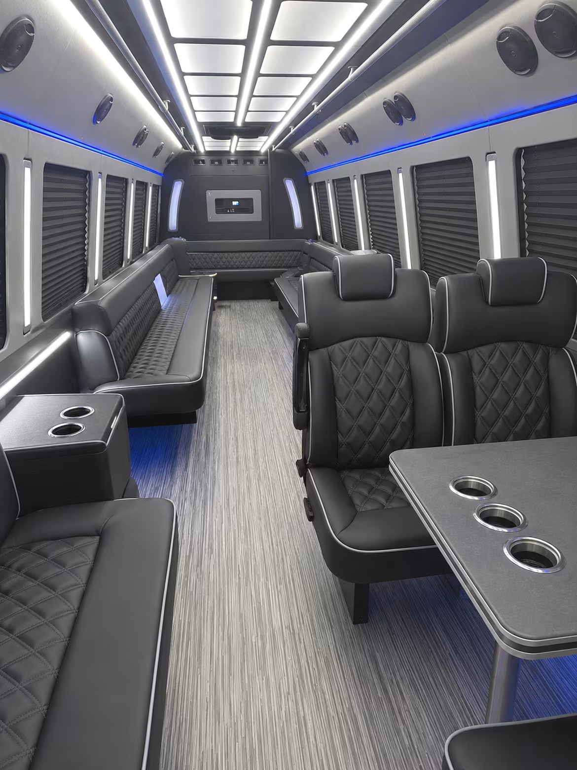 ocala 25 passenger party bus inside