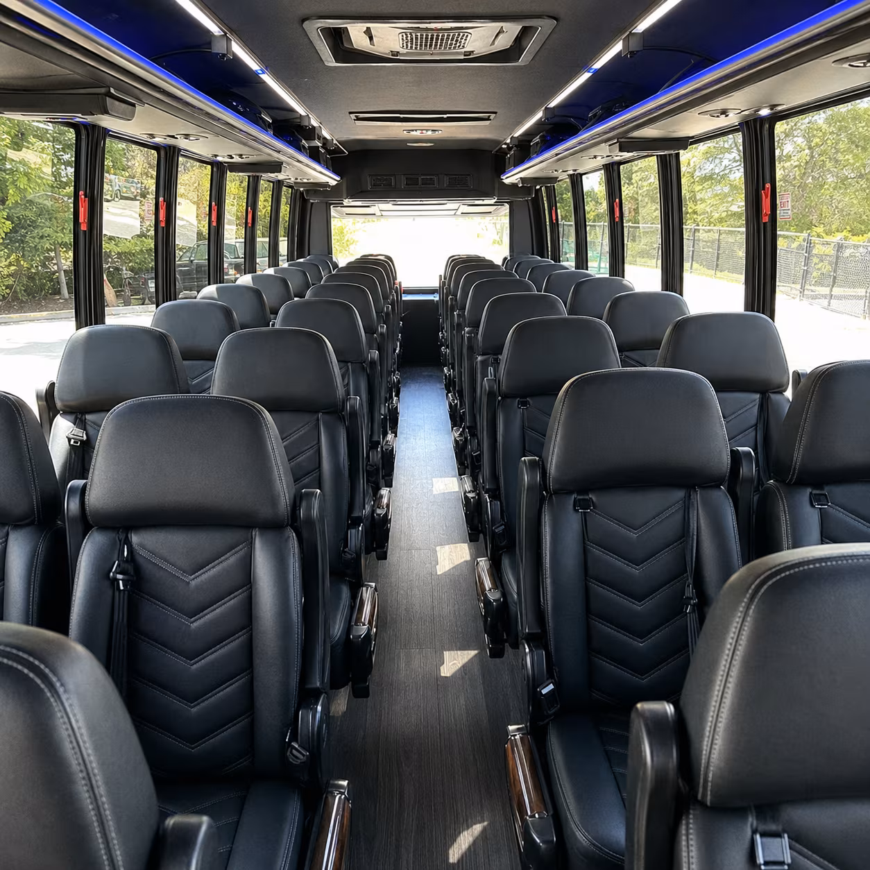 ocala 28 passenger minibus inside