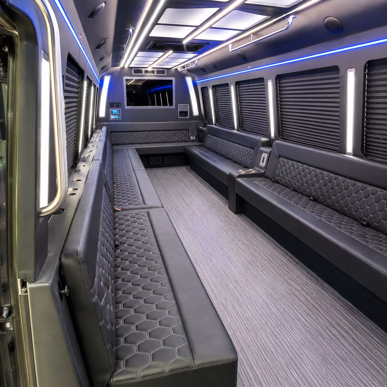 ocala 40 passenger party bus interior