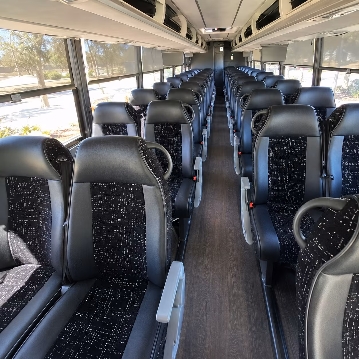 ocala 56 passenger charter bus interior