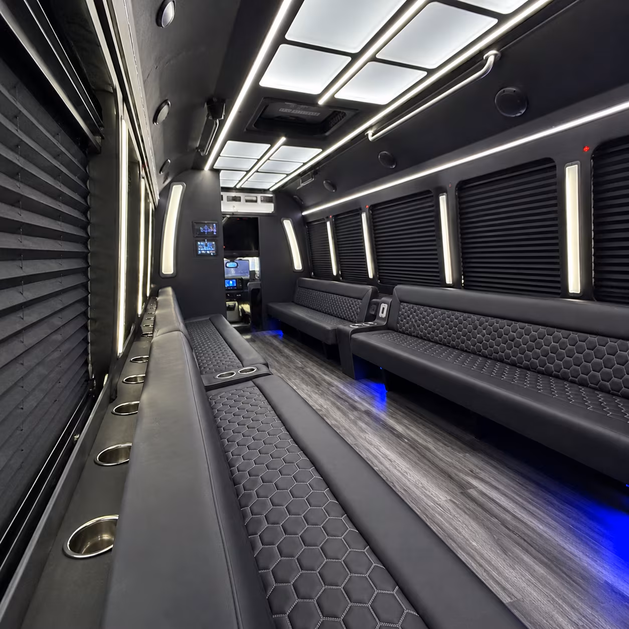 ocala party bus rental interior