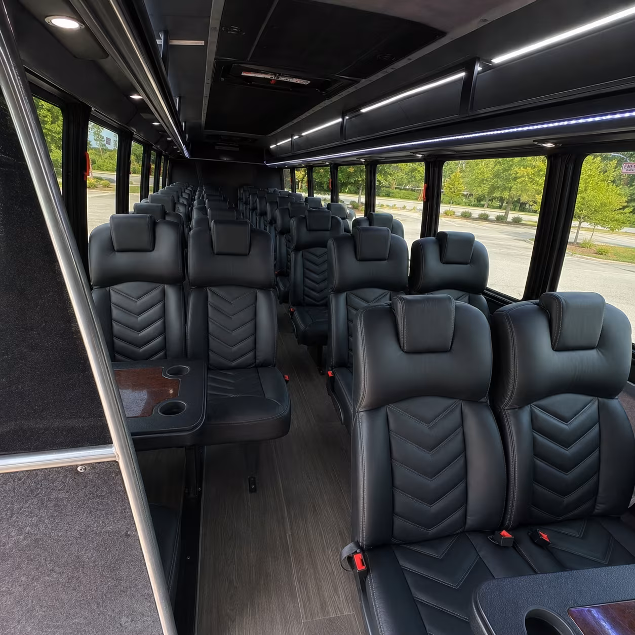 ocala wine tour brewery transportation onboard seating
